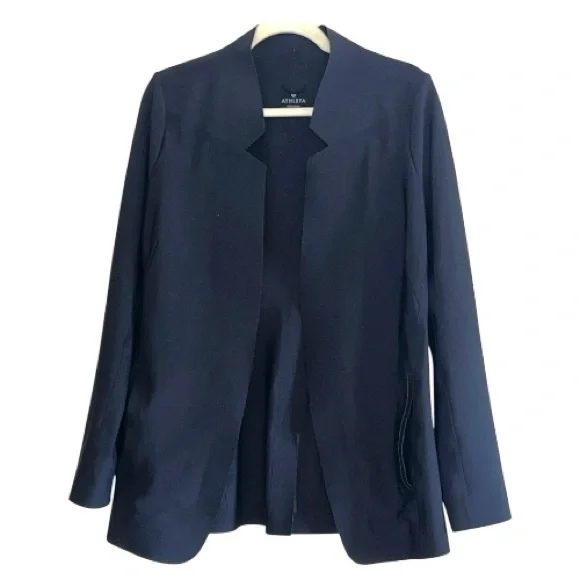 Athleta Stellar Blazer Black MT Medium Tall Work Jacket
